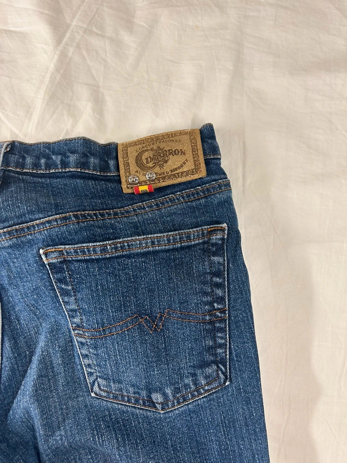 Navy blue straight cut jeans vintage retro y2k style – photo 19